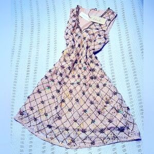 NWT Anthropologie Crystal Embellished shift dress